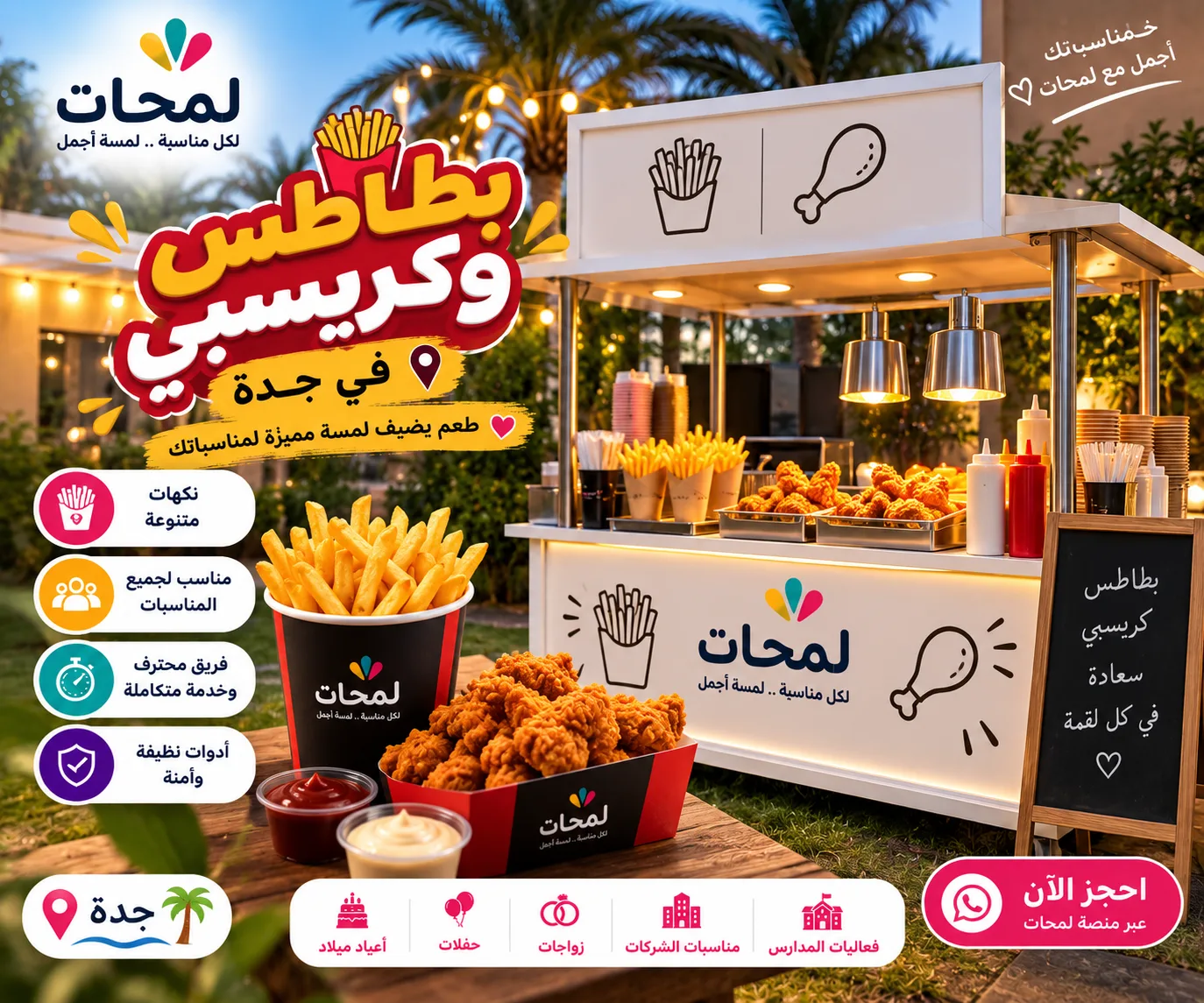 بطاطس وكريسبي للحفلات والمناسبات في جدة في جدة